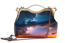 Load image into Gallery viewer, Clouds Above Velvet Handbag